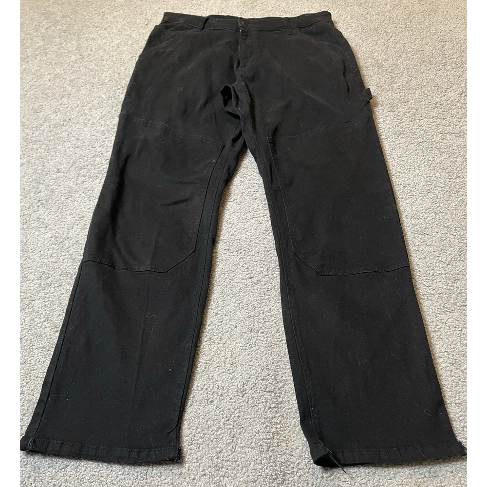 Caterpillar Workwear Jeans Men's 36/34 Black Denim Straight Leg Rugged Outdoor